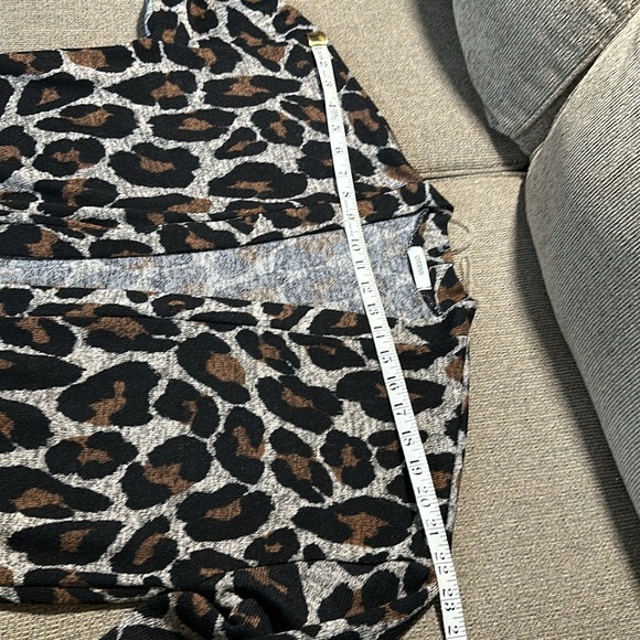 Cherish Leopard Long Cardigan Size L - Picture 6 of 8
